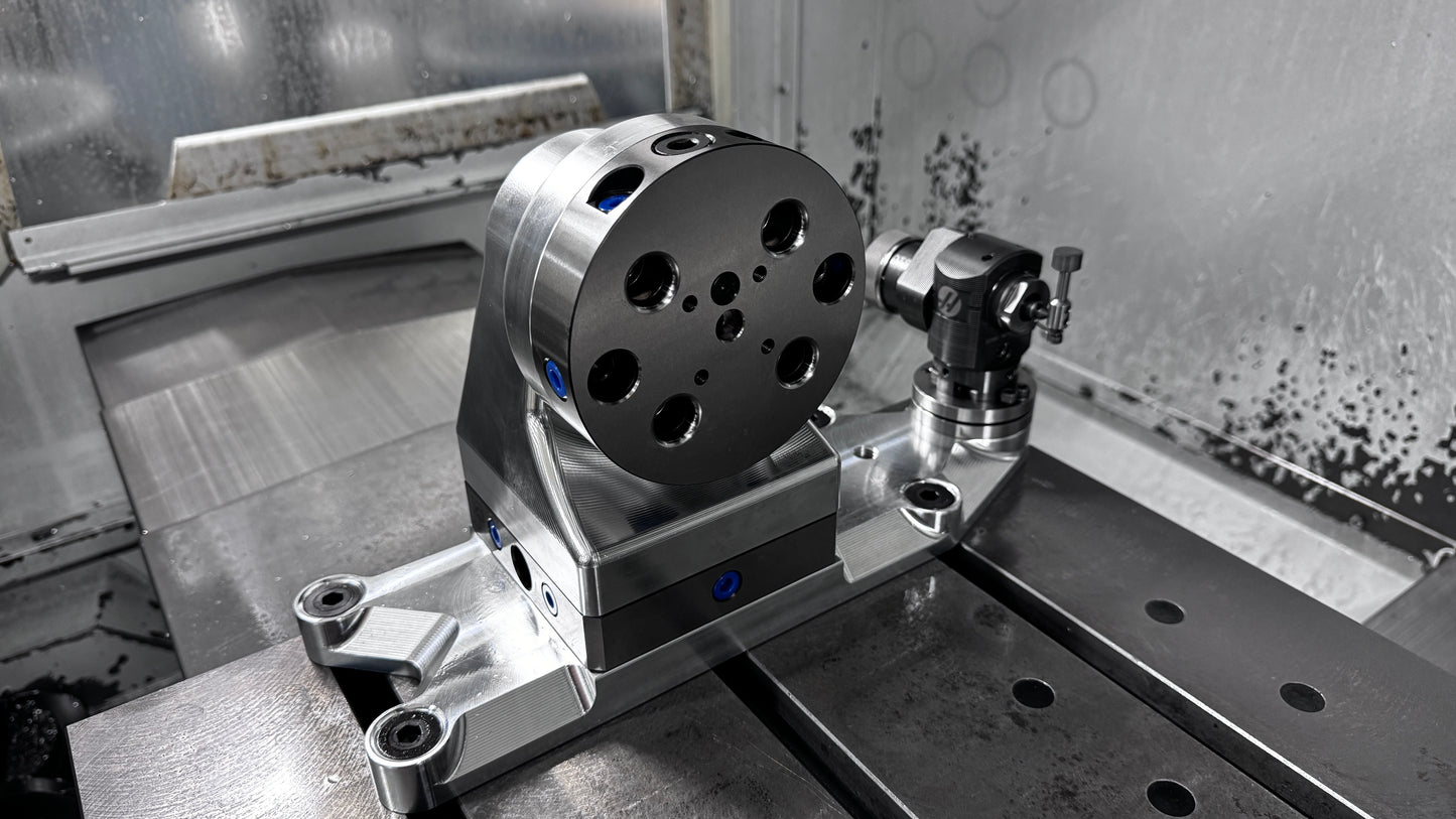 Haas Quick Attach Trunnion 4th Axis Table Support