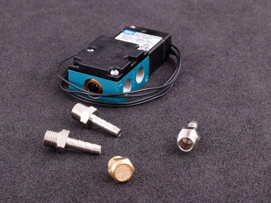 Solenoid for electronic control of boost pressure 12v 4 port